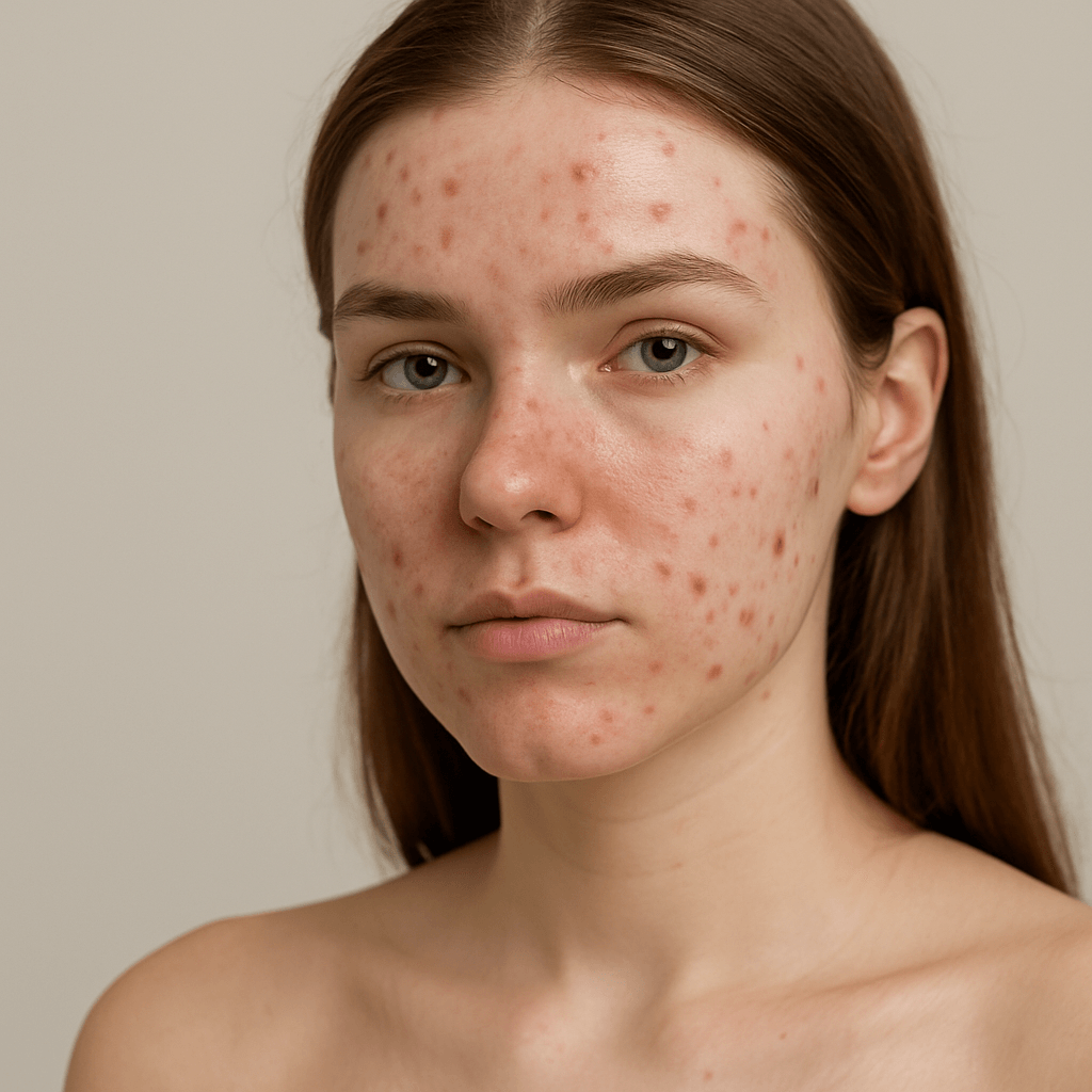 acne before